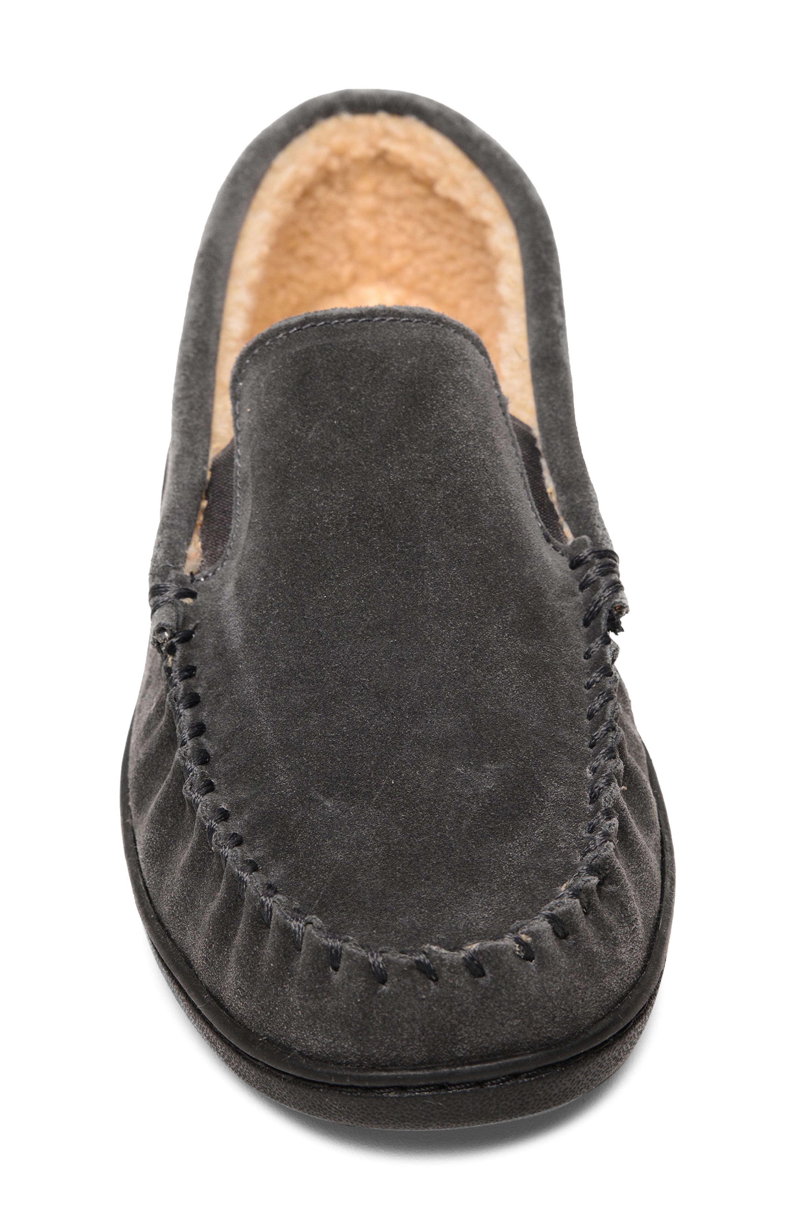 Minnetonka Everyday Moccasin Slipper, Alternate, color, Charcoal