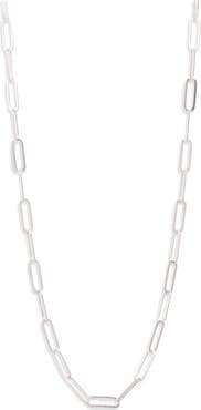 Argento Vivo Sterling Silver Paper Clip Chain Necklace