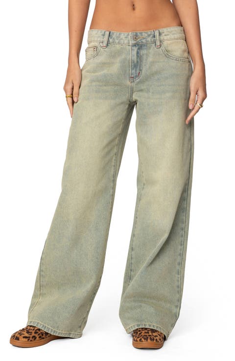 Ace Low Rise Wide Leg Jeans