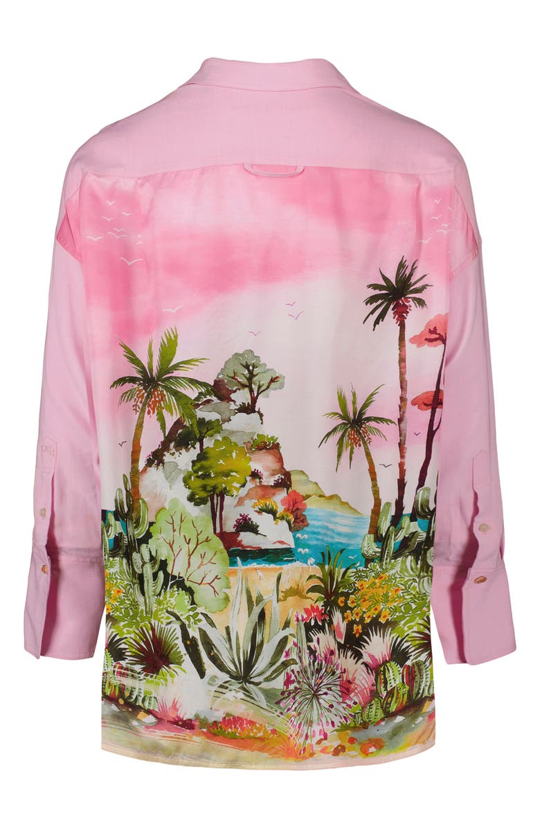 Robert Graham Sienna Long Sleeve Woven Shirt, Alternate, color, Light Pink