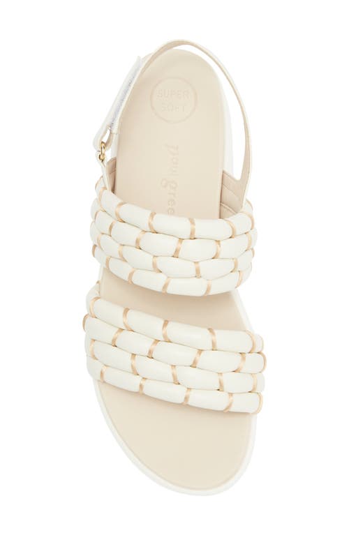 Paul Green Amara Platform Sandal In Crema Nappa Salvador Combo