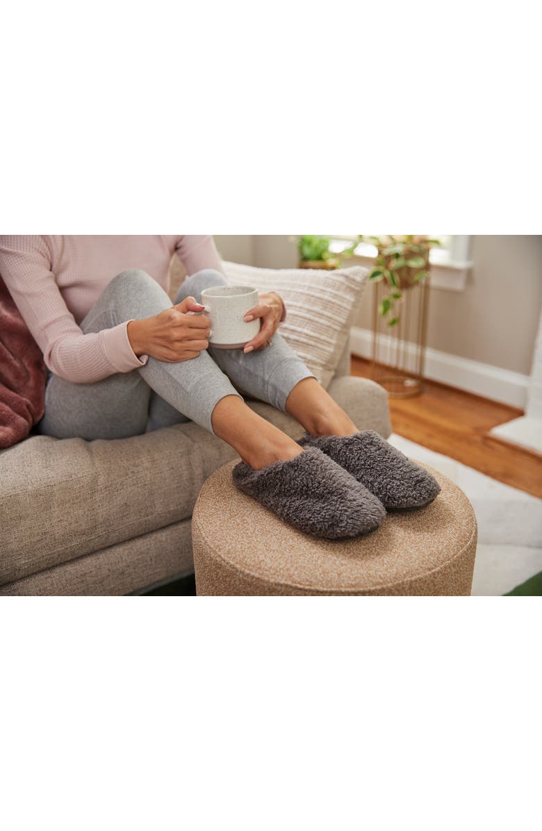 Feelgoodz Women's Aurora Slipper Socks, Alternate, color, Smoke