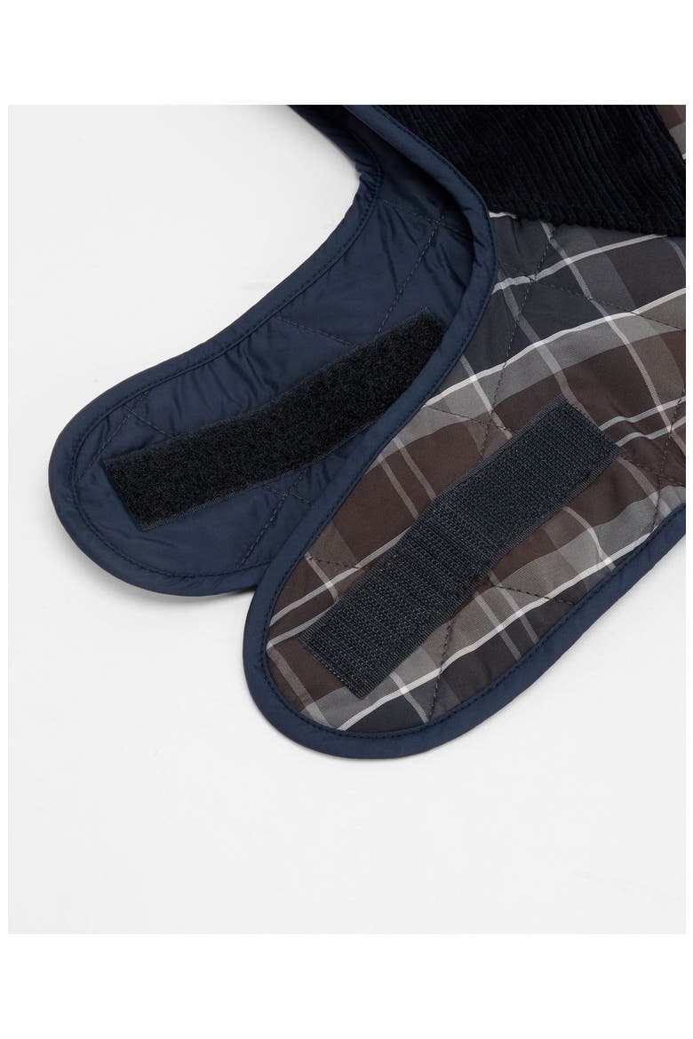 Quilted Tartan Dog Coat, Alternate, color, MIDNIGHT OAK