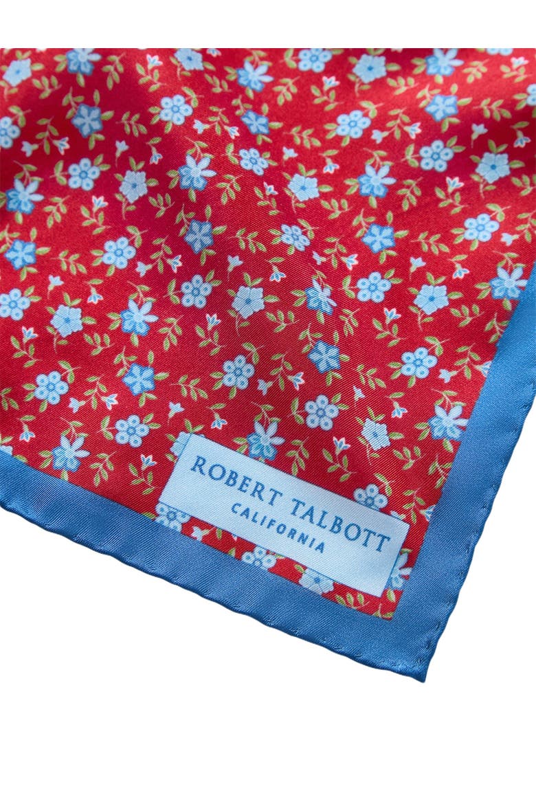 York Flower Multi Pocket Square, Alternate, color, Red