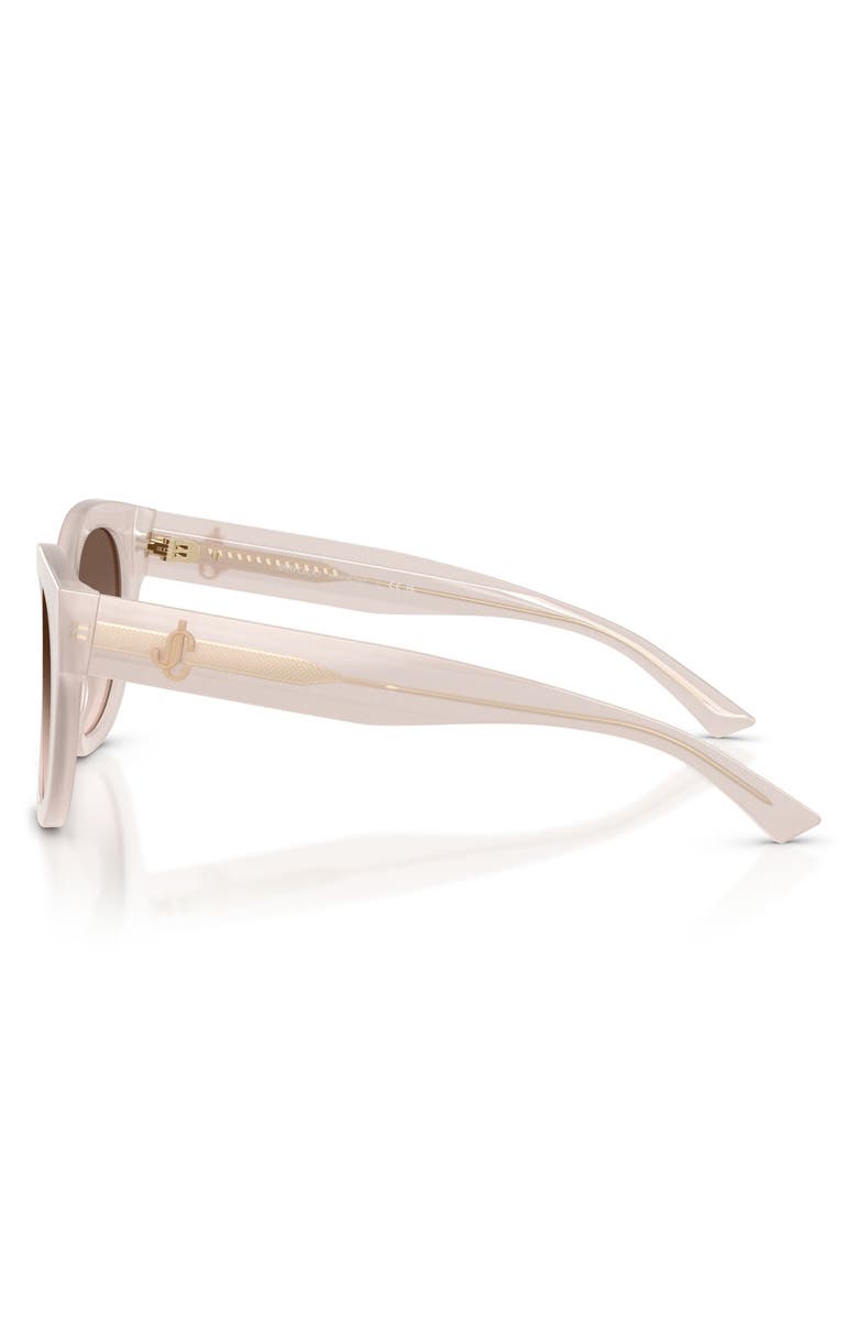 Jimmy Choo 51mm Gradient Round Sunglasses, Alternate, color, Opaline Taupe / Pink / Grey