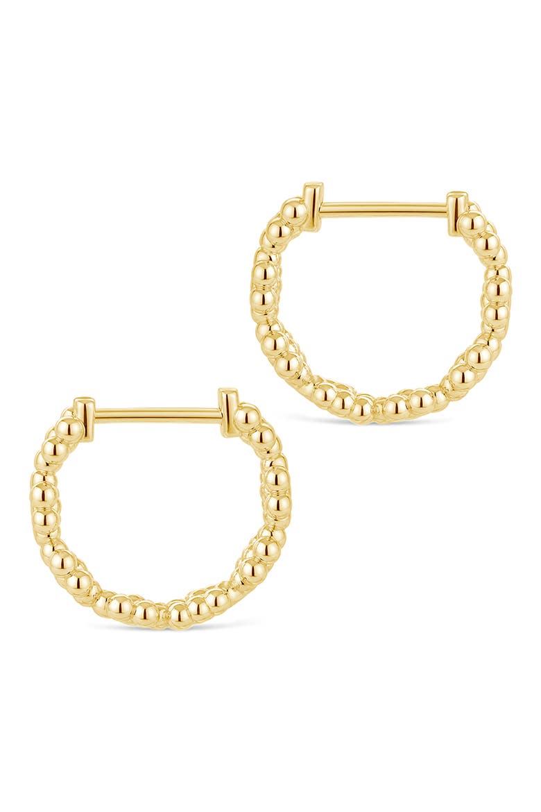 Beaded Luxe Hoop Earrings, Alternate, color, GOLD