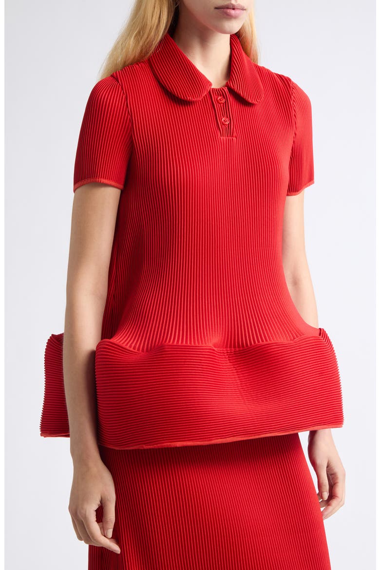 Ripple Polo, Alternate, color, BOLD RED