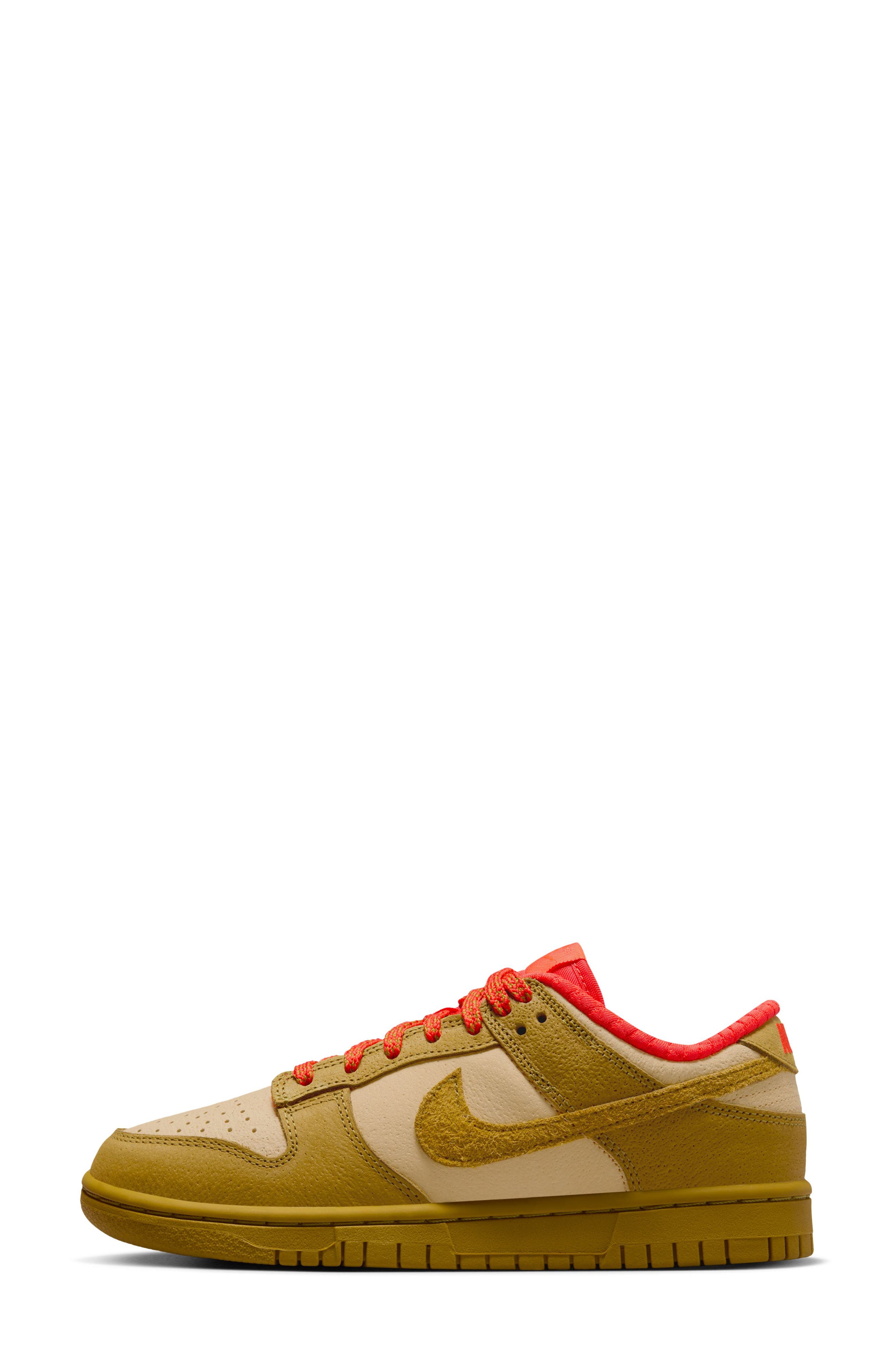Dunk Low Sneaker, Alternate, color, SESAME/ BRONZINE/ PICANTE RED