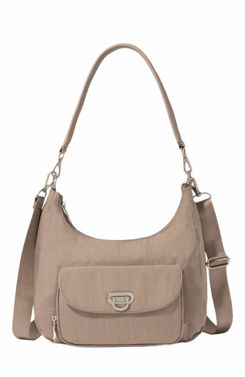 Coastal Flip Lock Half Moon Bag