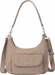 BAGGALLINI Coastal Flip Lock Half Moon Bag