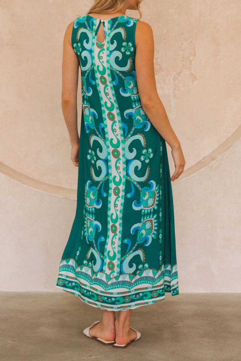 Frosted Magic Maxi Dress, Alternate, color, Turquoise