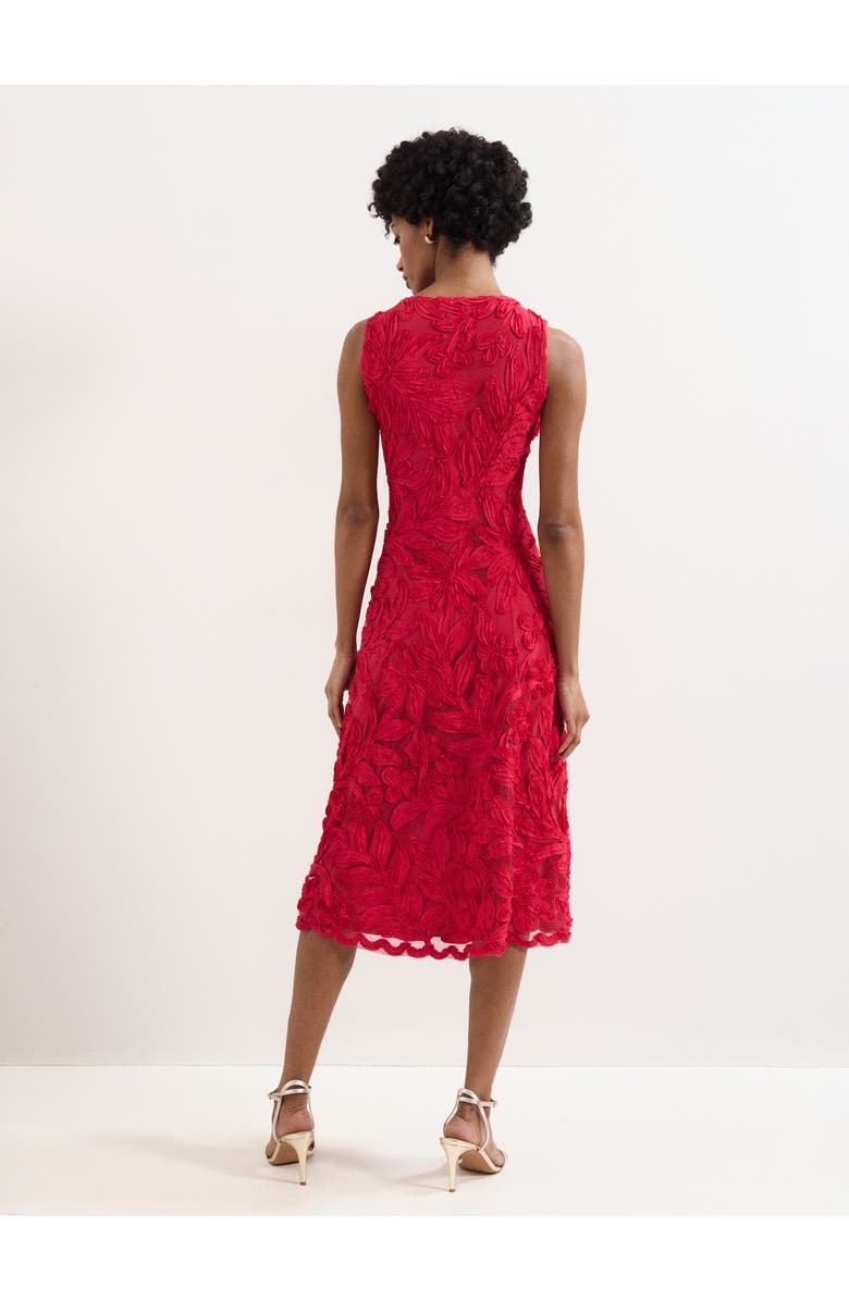Phase Eight Paloma Embroidered Fit Flare Dress, Alternate, color, Pink