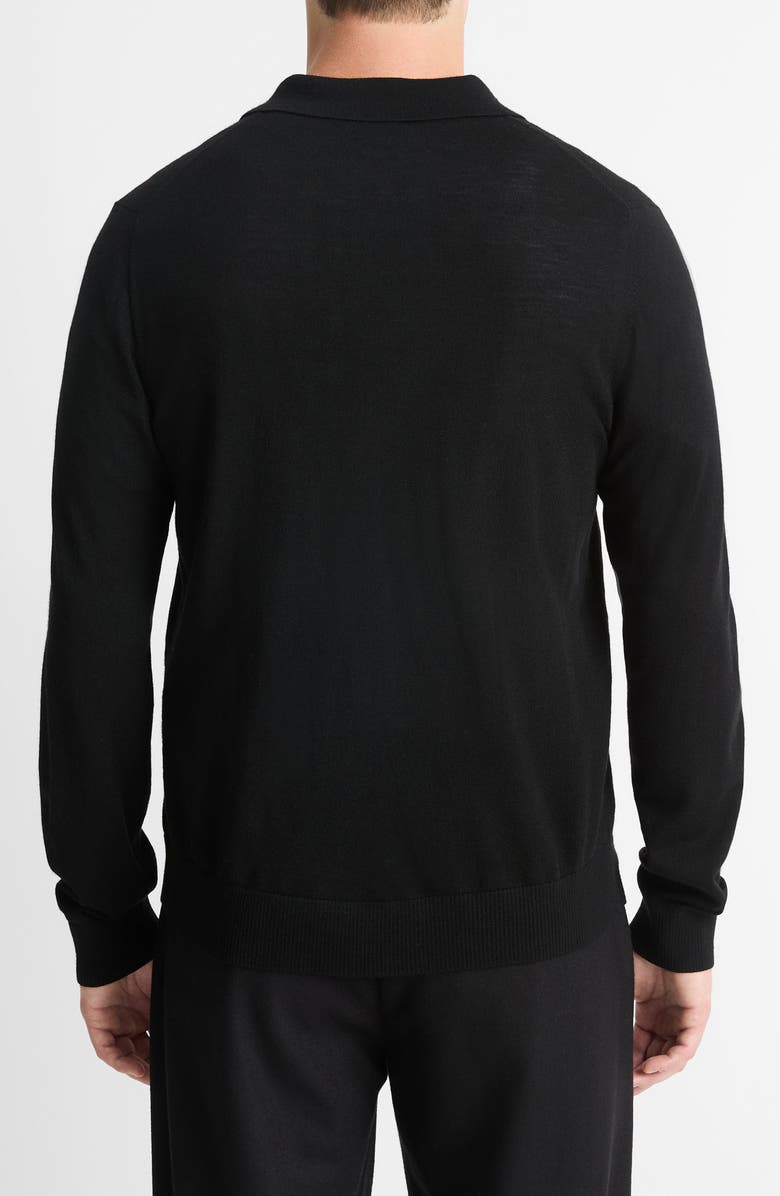 Vince Long Sleeve Merino Wool Polo, Alternate, color, 