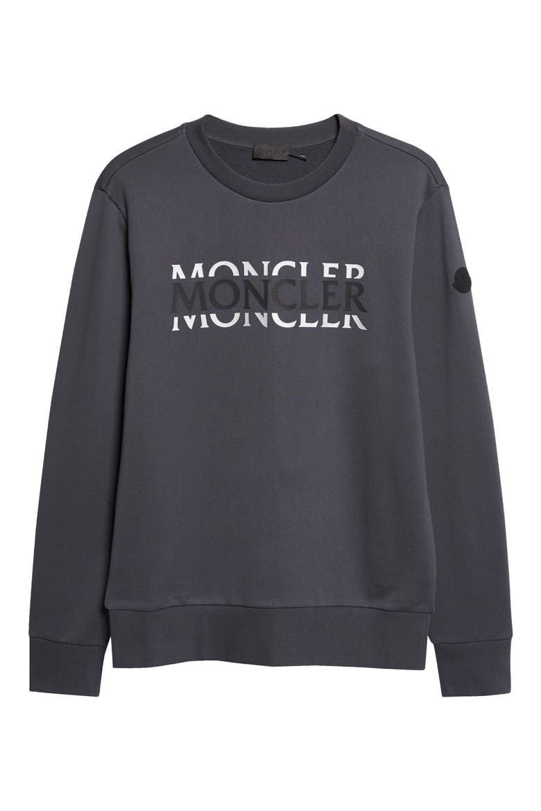 Logo Embroidered Sweatshirt, Alternate, color, ANCHOR GREY