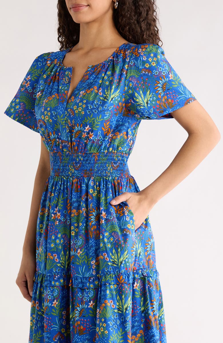 SUGARLIPS Ruya Floral Print A-Line Dress, Alternate, color, 