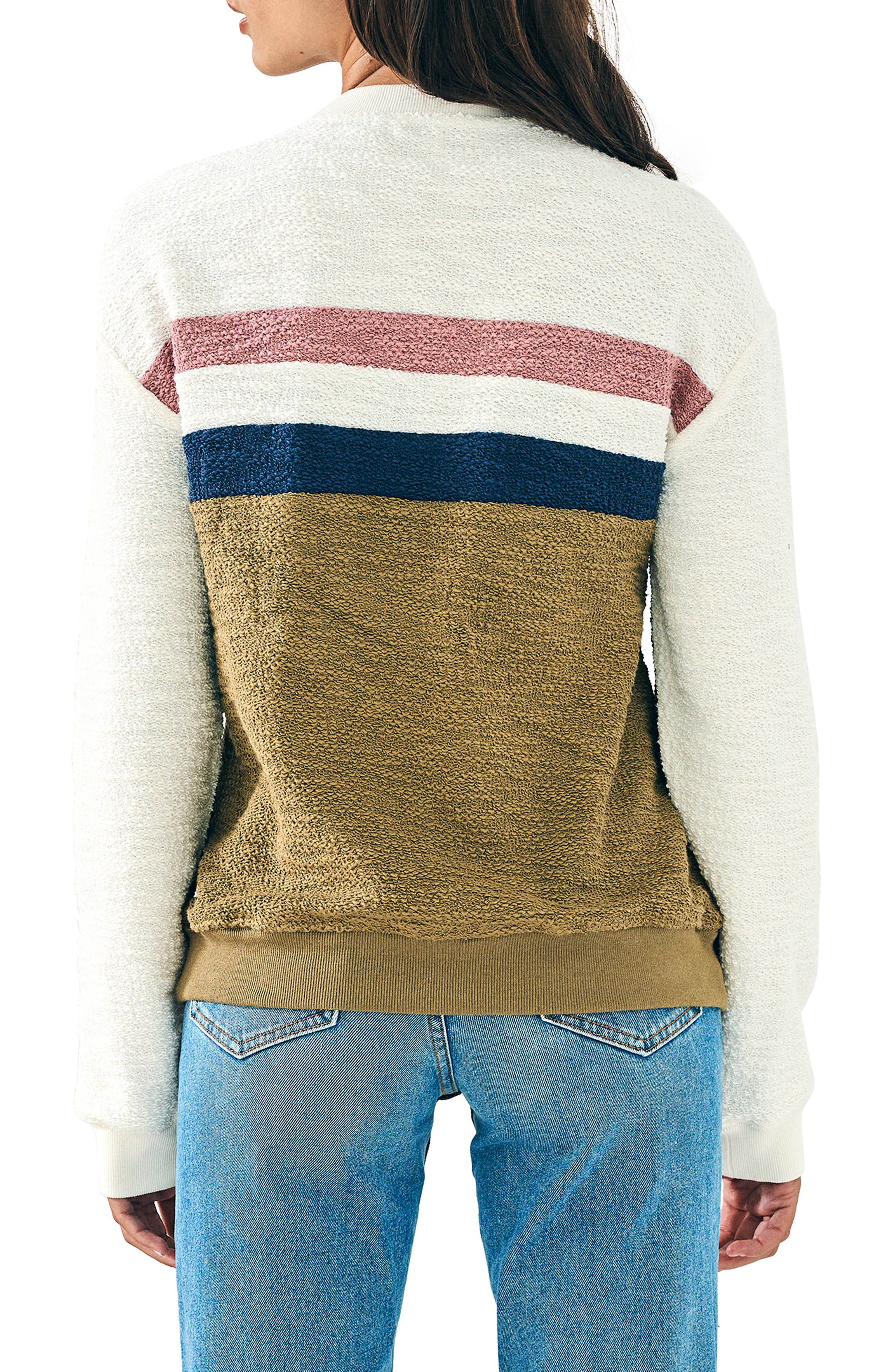 Faherty Vista Stripe Cotton Pullover (Women) | Nordstromrack