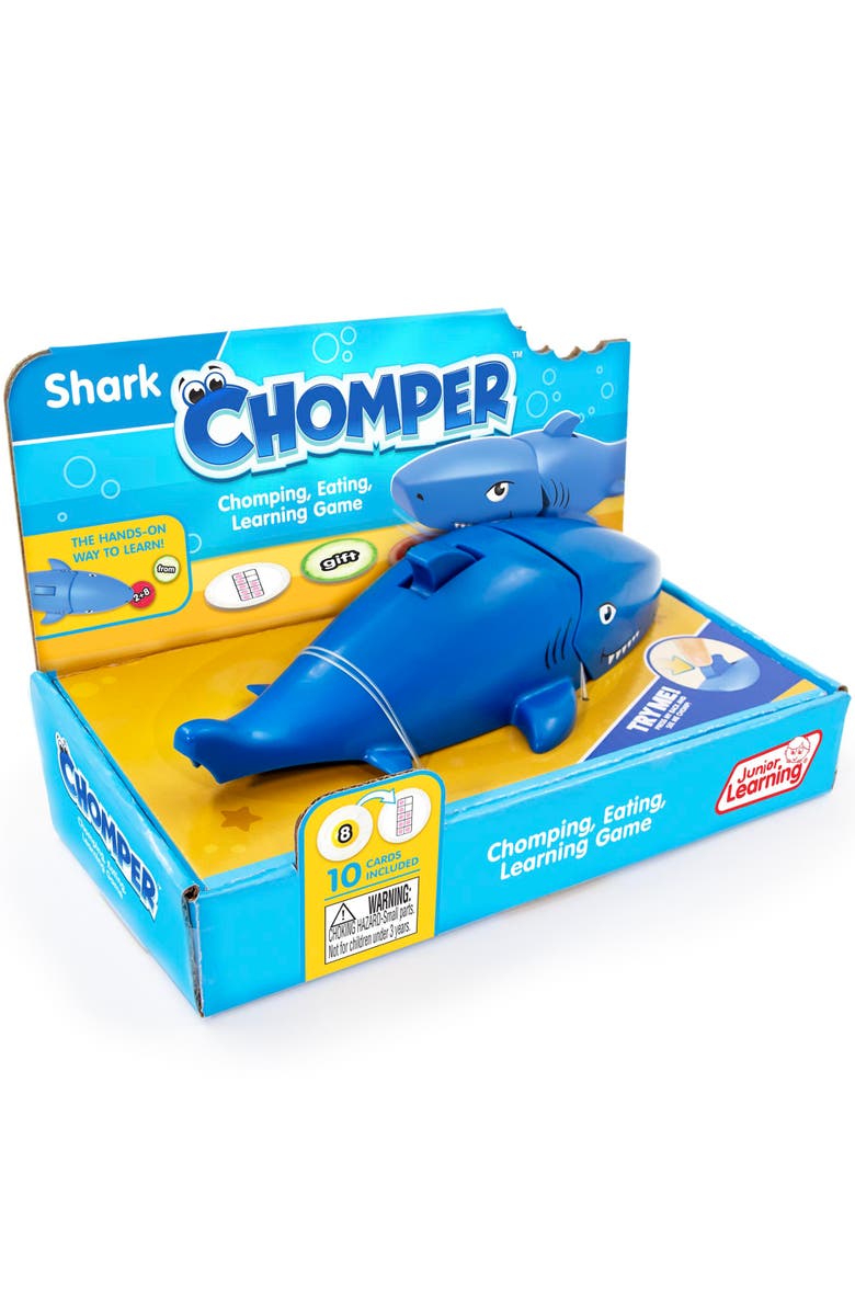 Junior Learning Shark Chomper Educational Game, Alternate, color, Blue