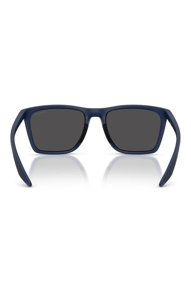 56mm Pillow Sunglasses, Alternate, color, MATTE BLUE / DARK GREY