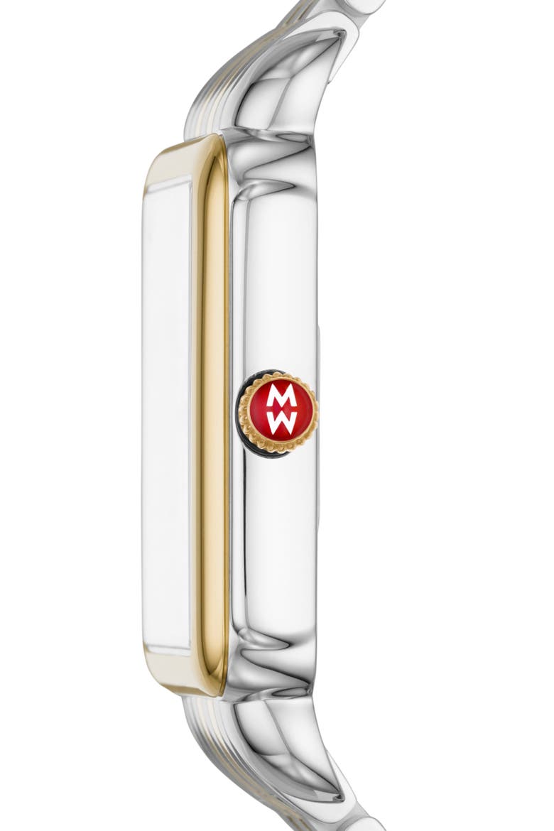 Deco II Diamond Bracelet Watch, 32mm, Alternate, color, TWO TONE