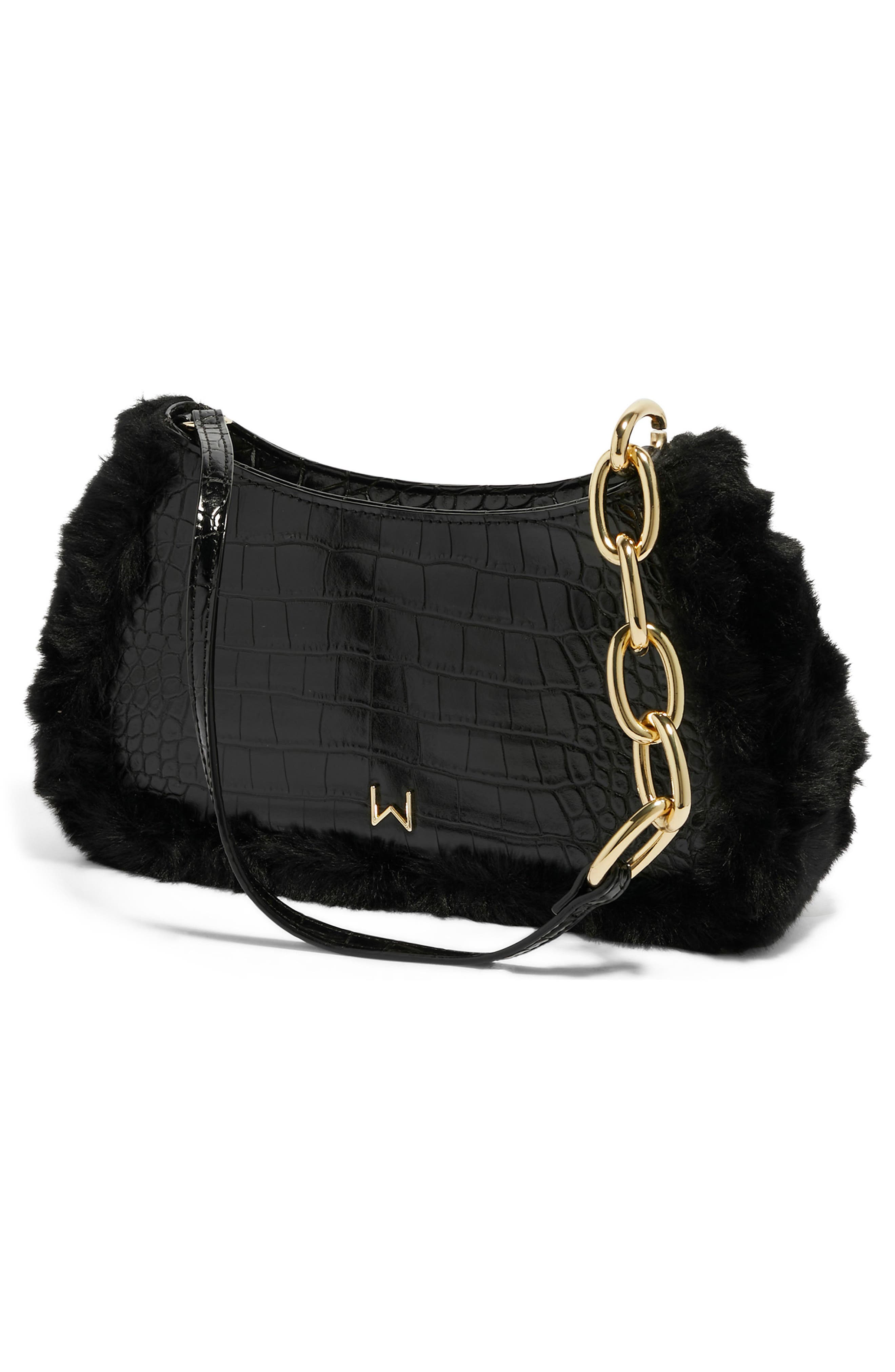 HOUSE OF WANT Newbie Vegan Leather Shoulder Bag, Alternate, color, 