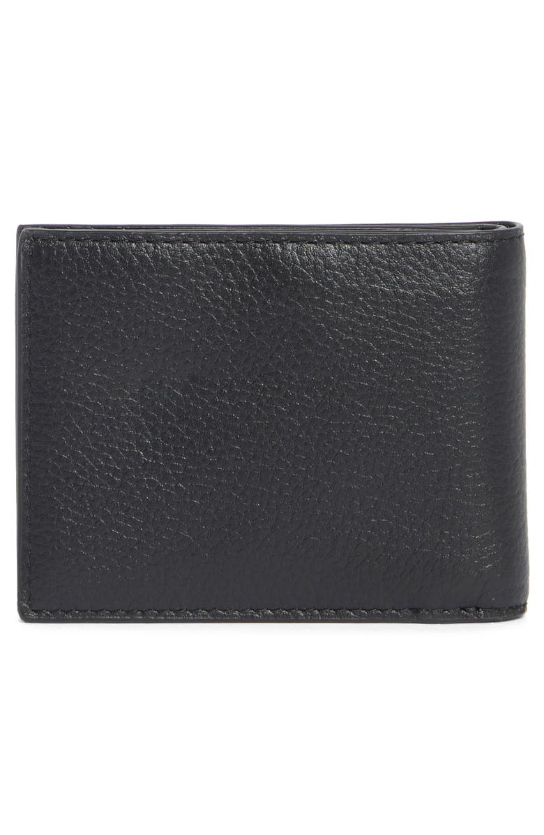 Johnston & Murphy Sliding 2-in-1 Pebbled Leather Bifold Wallet, Alternate, color, Black