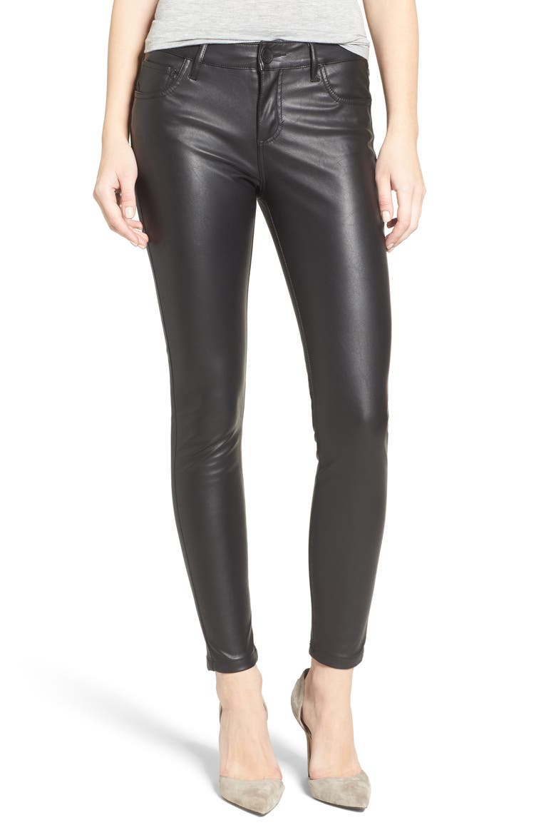 Brigitte Faux Leather Pants, Main, color, BLACK