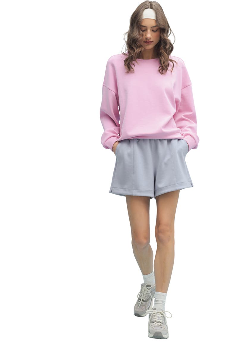 WISHLIST Scuba High Waist Shorts, Alternate, color, Cloud