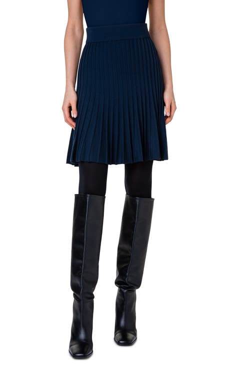 Sunray Virgin Wool Rib Skirt