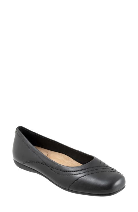 Sasha Square Toe Flat (Women)