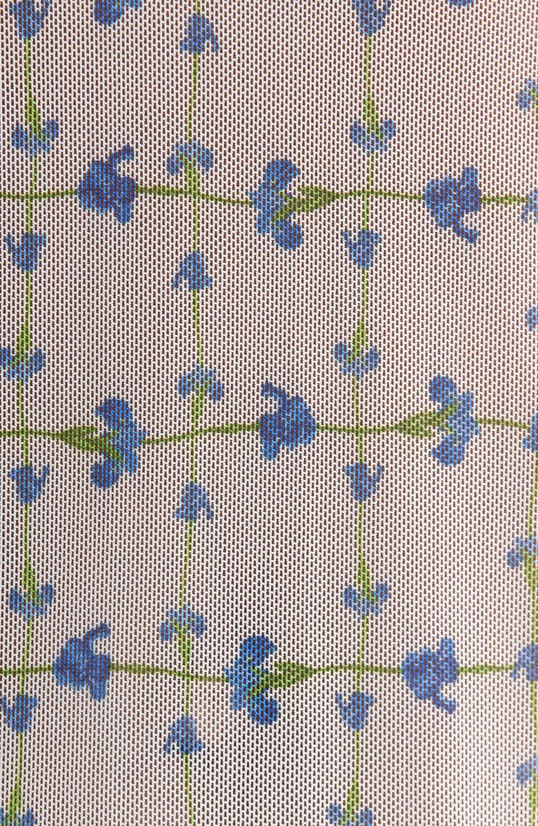 Hutch Sheer Mesh Cover-Up Shirtdress, Alternate, color, White/ Blue Floral