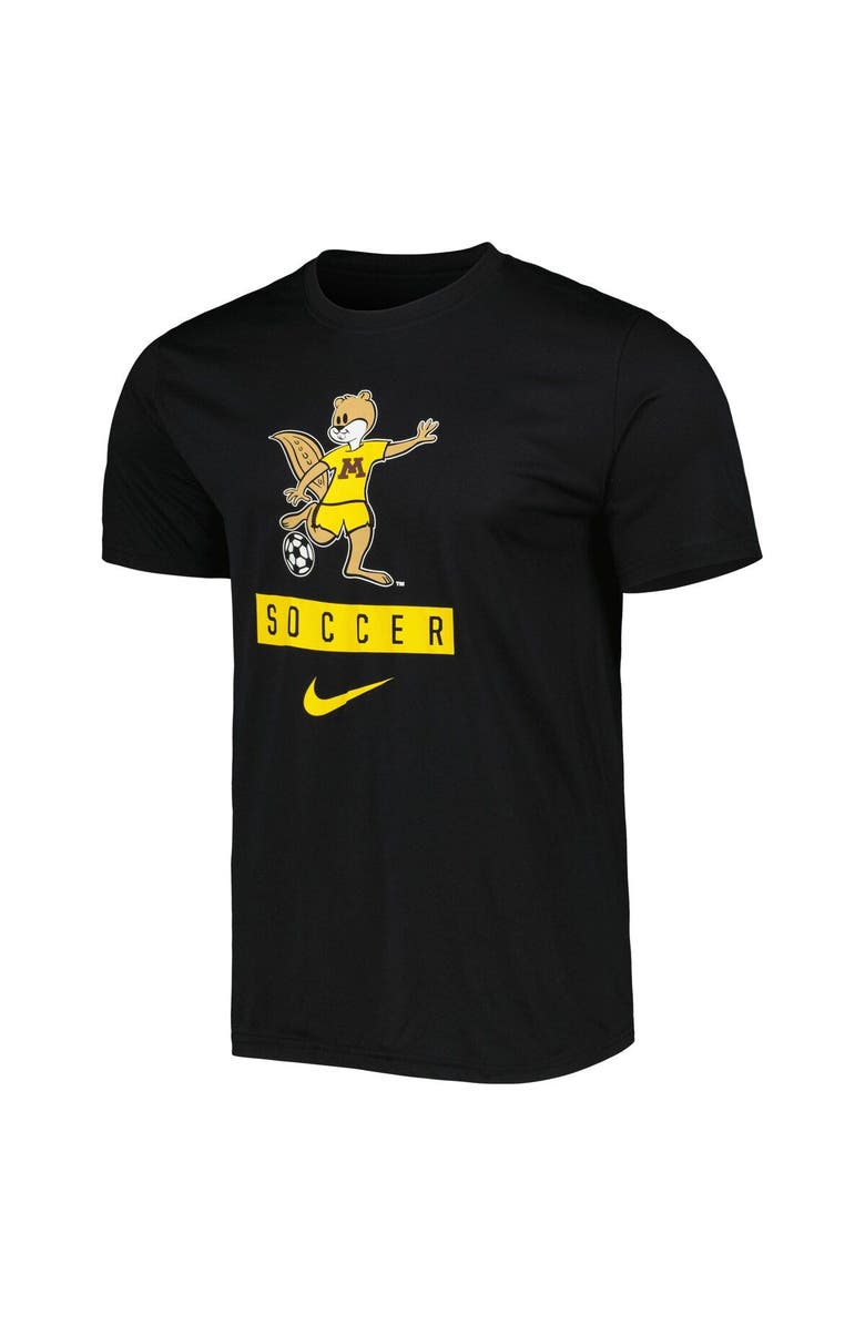 Nike Men's Nike Black Minnesota Golden Gophers Goldy Soccer Legend Performance T-Shirt, Alternate, color, 