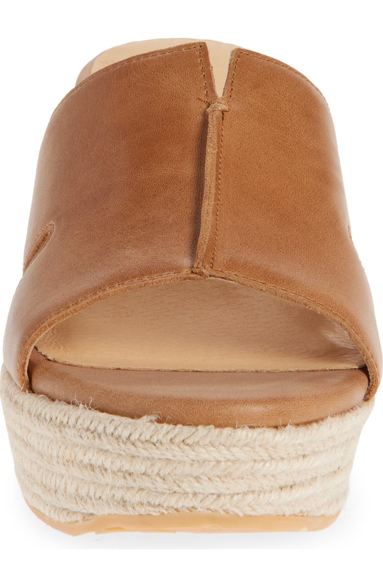Chocolat Blu Willena Espadrille Platform Sandal, Alternate, color, Camel Leather