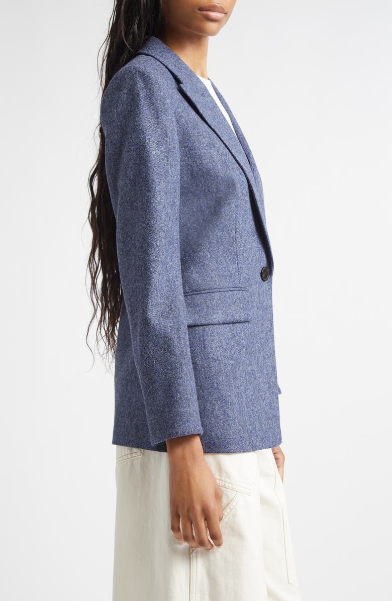 Veronica Beard Vega Wool Dickey Jacket, Alternate, color, Blue Melange