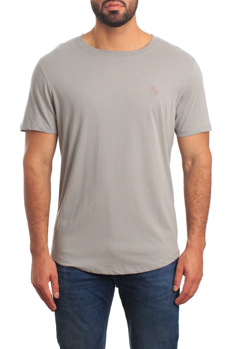 Jared Lang T-Rex Embroidered T-Shirt, Main, color, Grey