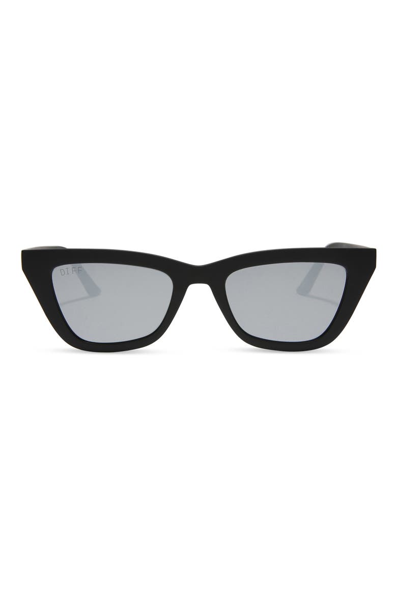 Noelle 50mm Cat Eye Sunglasses, Main, color, MATTE BLACK