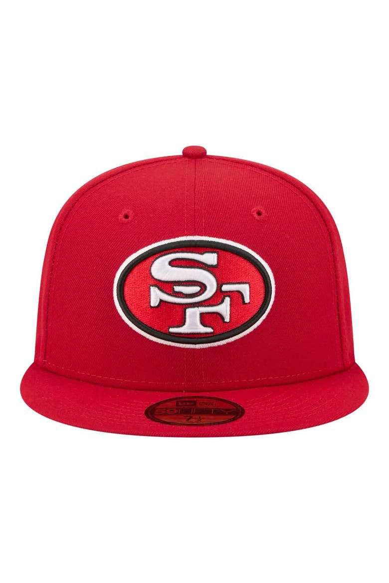 Men's New Era Scarlet San Francisco 49ers 59FIFTY Fitted Hat, Alternate, color, Scarlet
