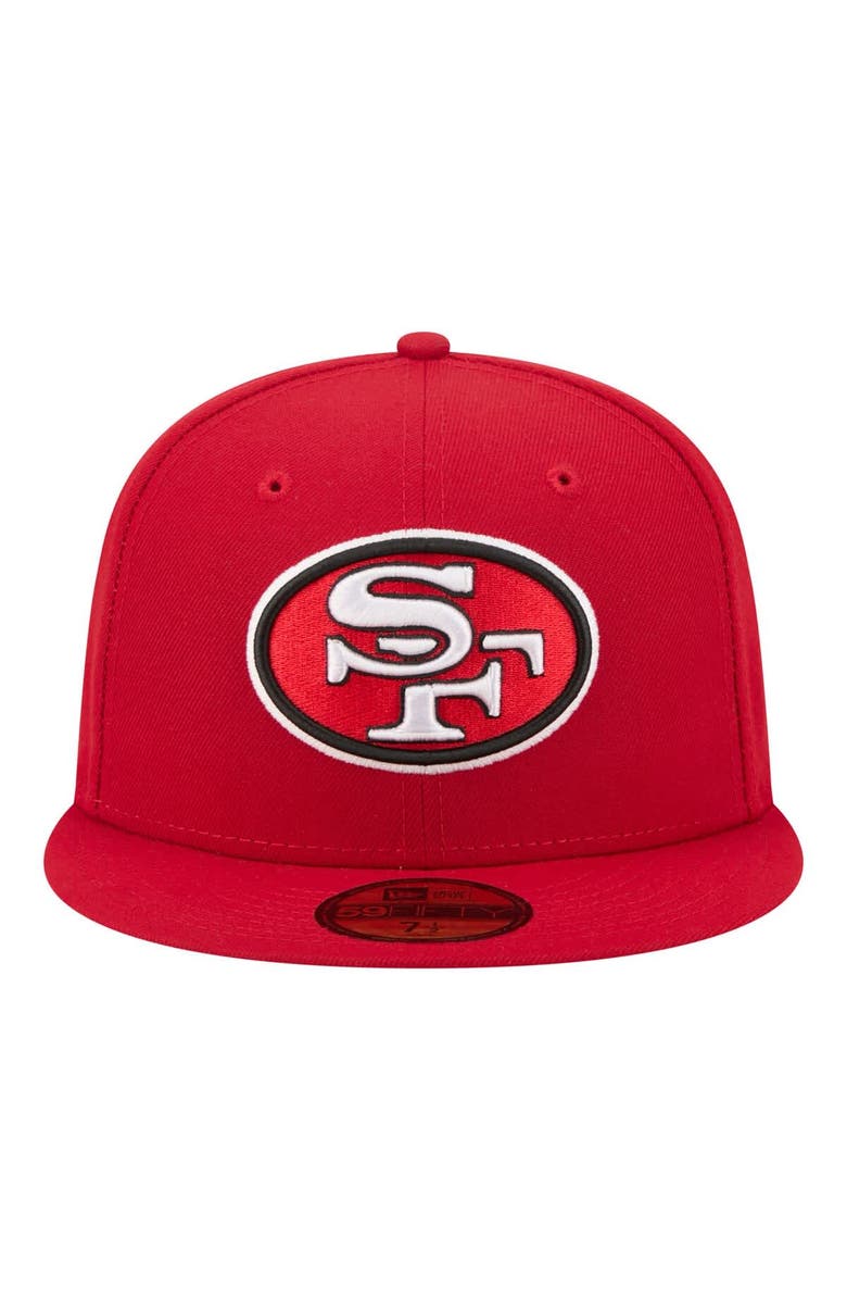 New Era Men's New Era Scarlet San Francisco 49ers 59FIFTY Fitted Hat, Alternate, color, Scarlet