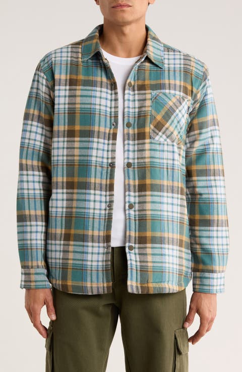 Portland Faux Shearling Lined Flannel Shirt