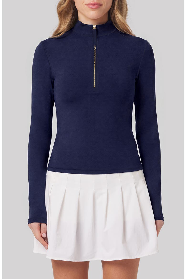 Summer Quarter Zip Top, Main, color, LEGACY NAVY BLUE