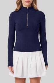 Williams Athletic Club Summer Quarter Zip Top