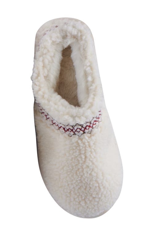 Azalea Wang Damari Faux Shearling Slipper In White