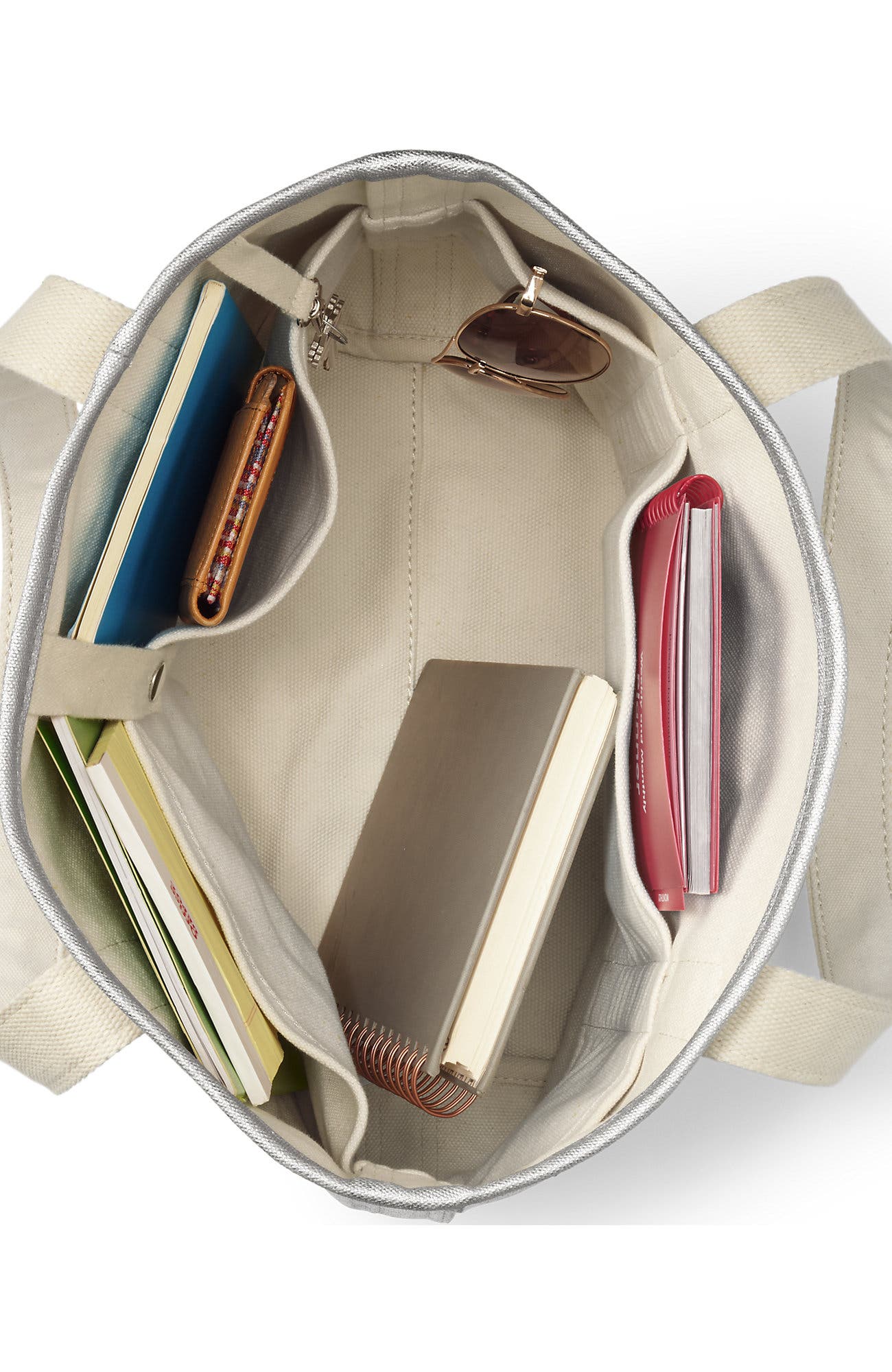 Lands' End Open Top Canvas Tote Bag, Alternate, color, 