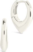 Sterling Forever Colby Pointed Teardrop Hoop Earrings