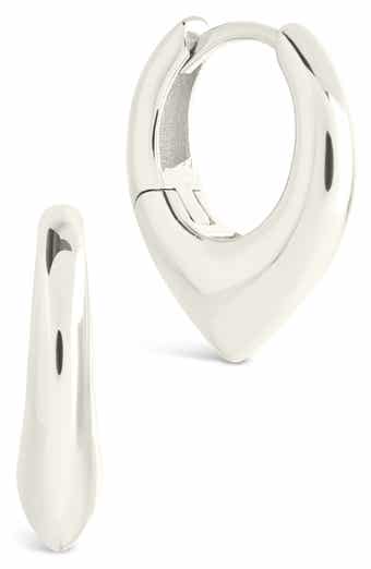 Colby Pointed Teardrop Hoop Earrings