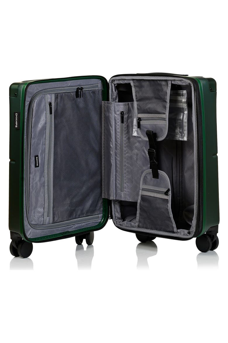 Earth 3-Piece Wheeled Luggage Set, Alternate, color, GREEN