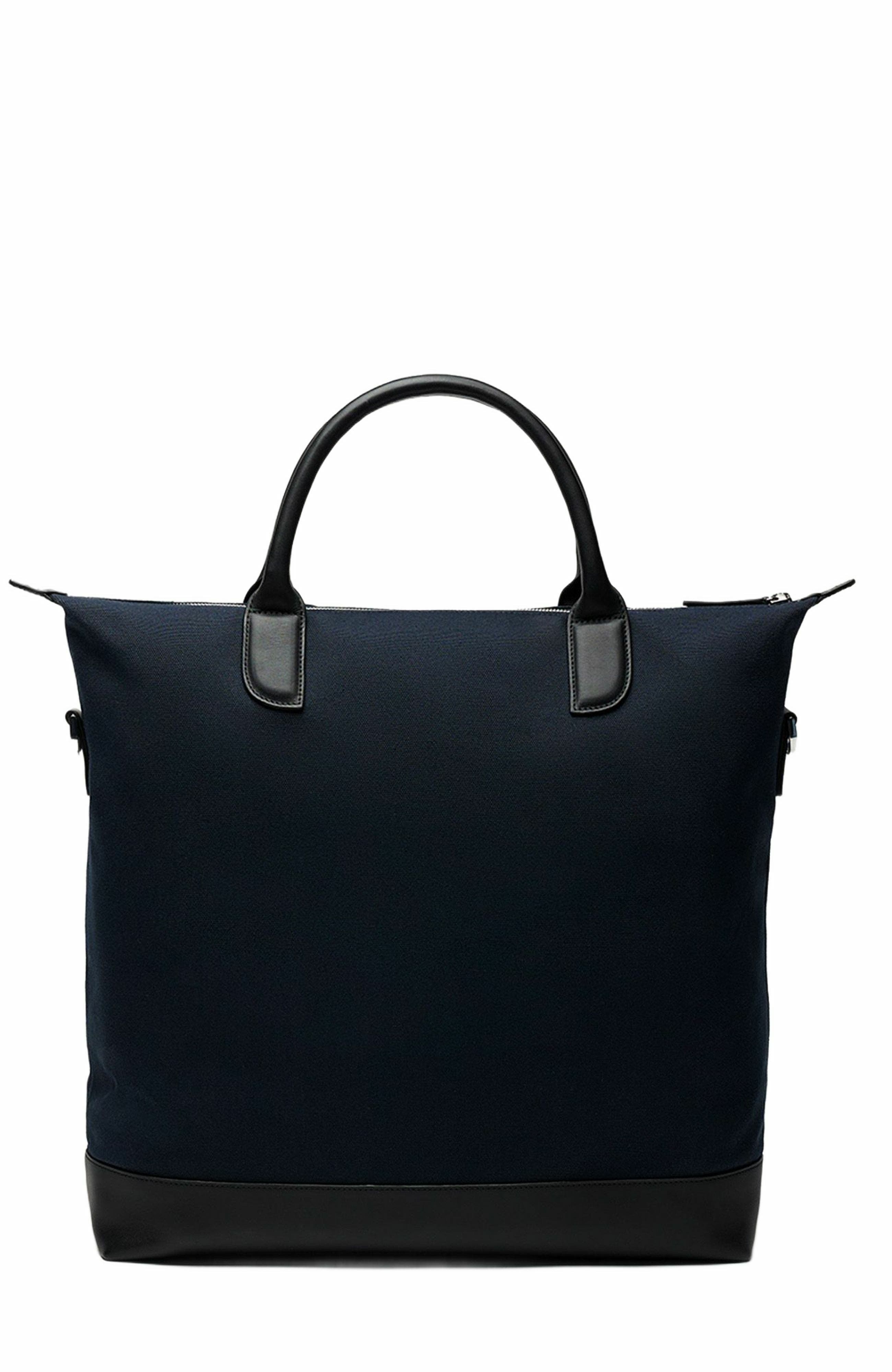 O'Hare Organic Cotton Canvas Tote, Alternate, color, Navy