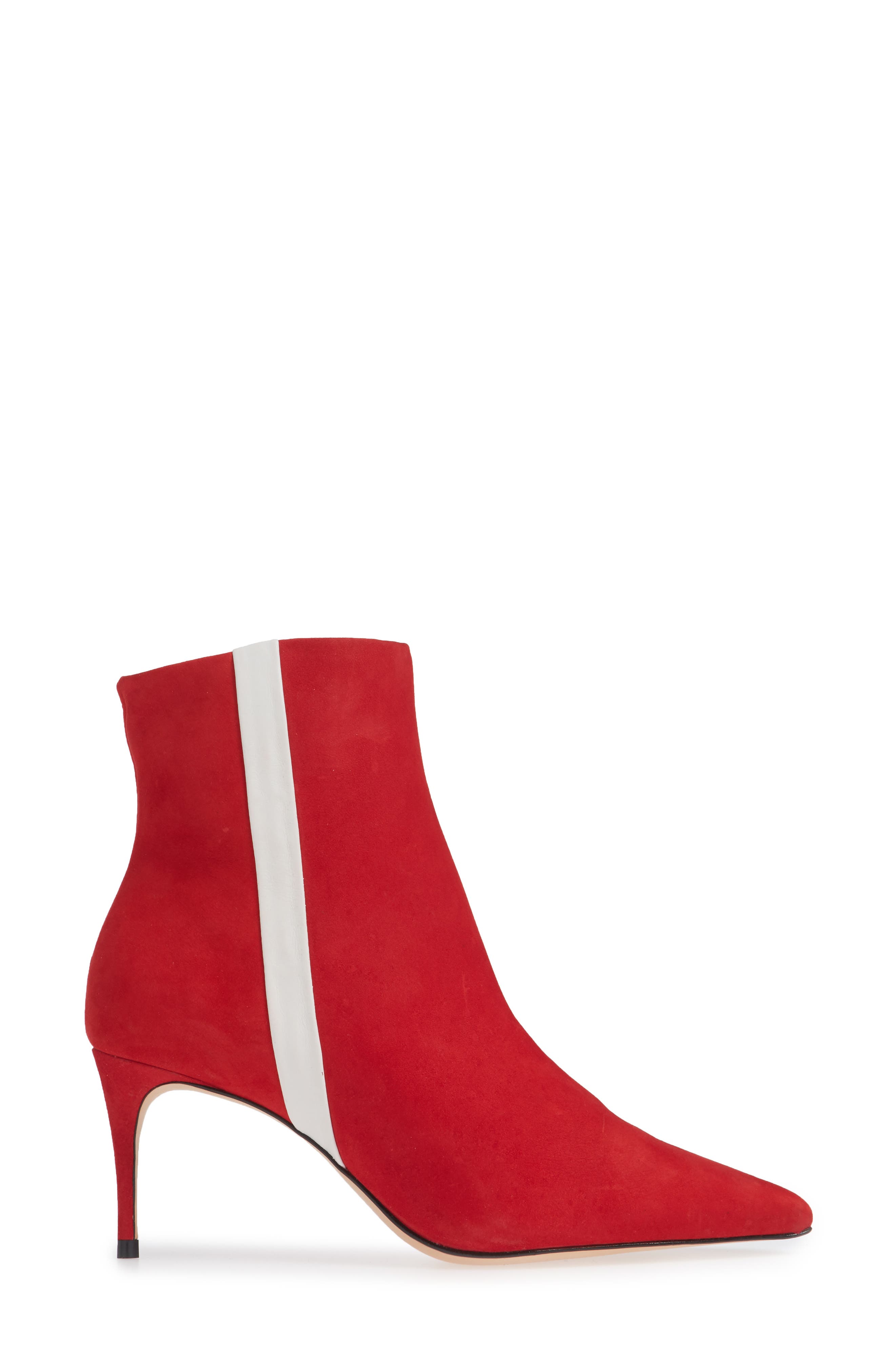 Adrien Bootie, Alternate, color, CLUB RED/ WHITE LEATHER