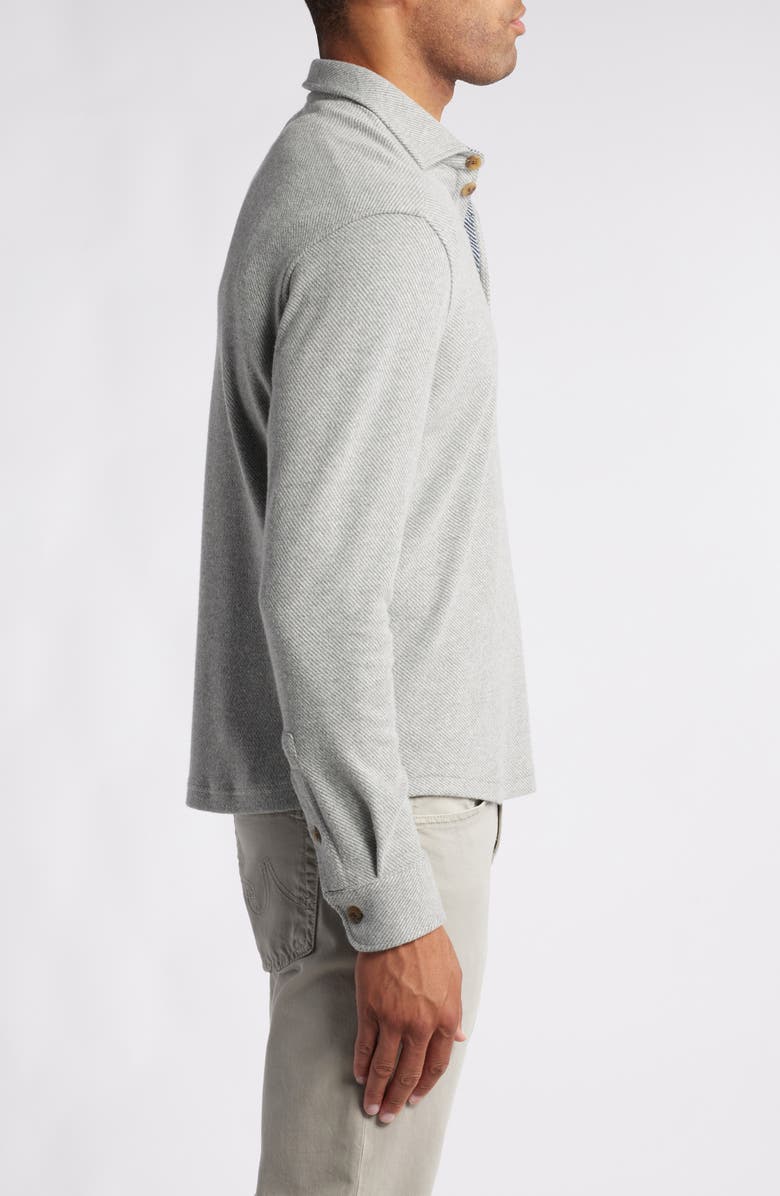 johnnie-O Middleton Long Sleeve Flannel Polo, Alternate, color, 