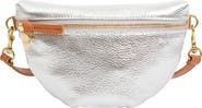 Clare V. Petit Metallic Leather Belt Bag