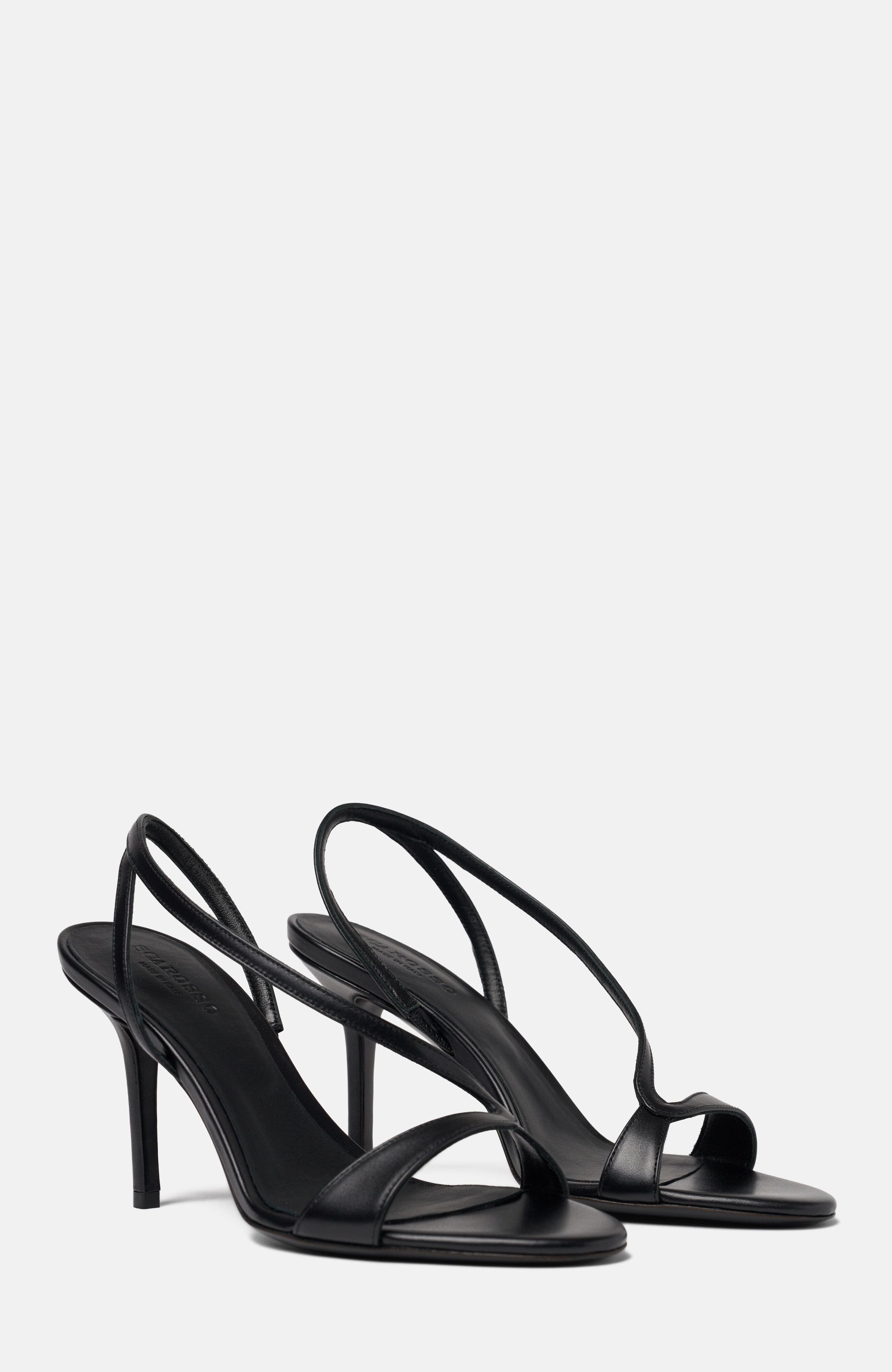 SCAROSSO Paula Sandals, Main, color, Black - Calf